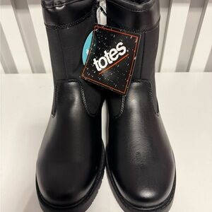 totes Black Men’s Waterproof Rain & Snow Ankle Boots